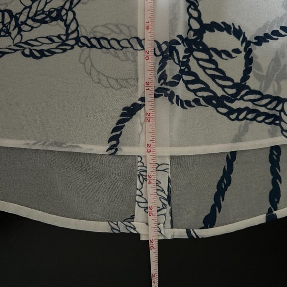 CAbi Nautical Button-down Sheer Top - Size S - Picture 6 of 9